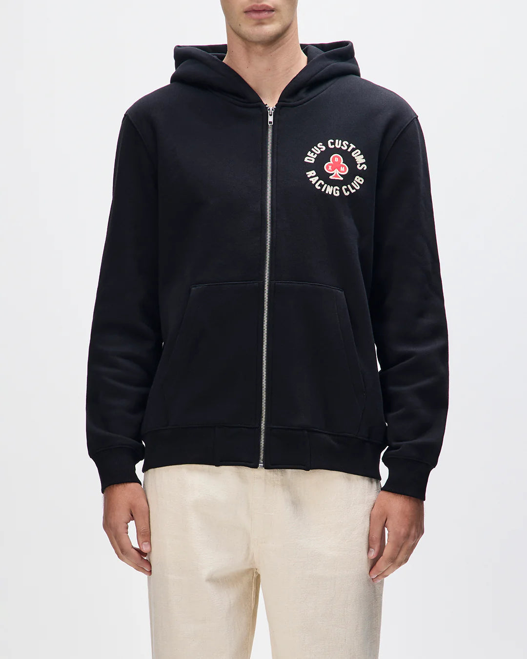 Deus Ex Machina | Sweat à capuche zippé Basto - Noir