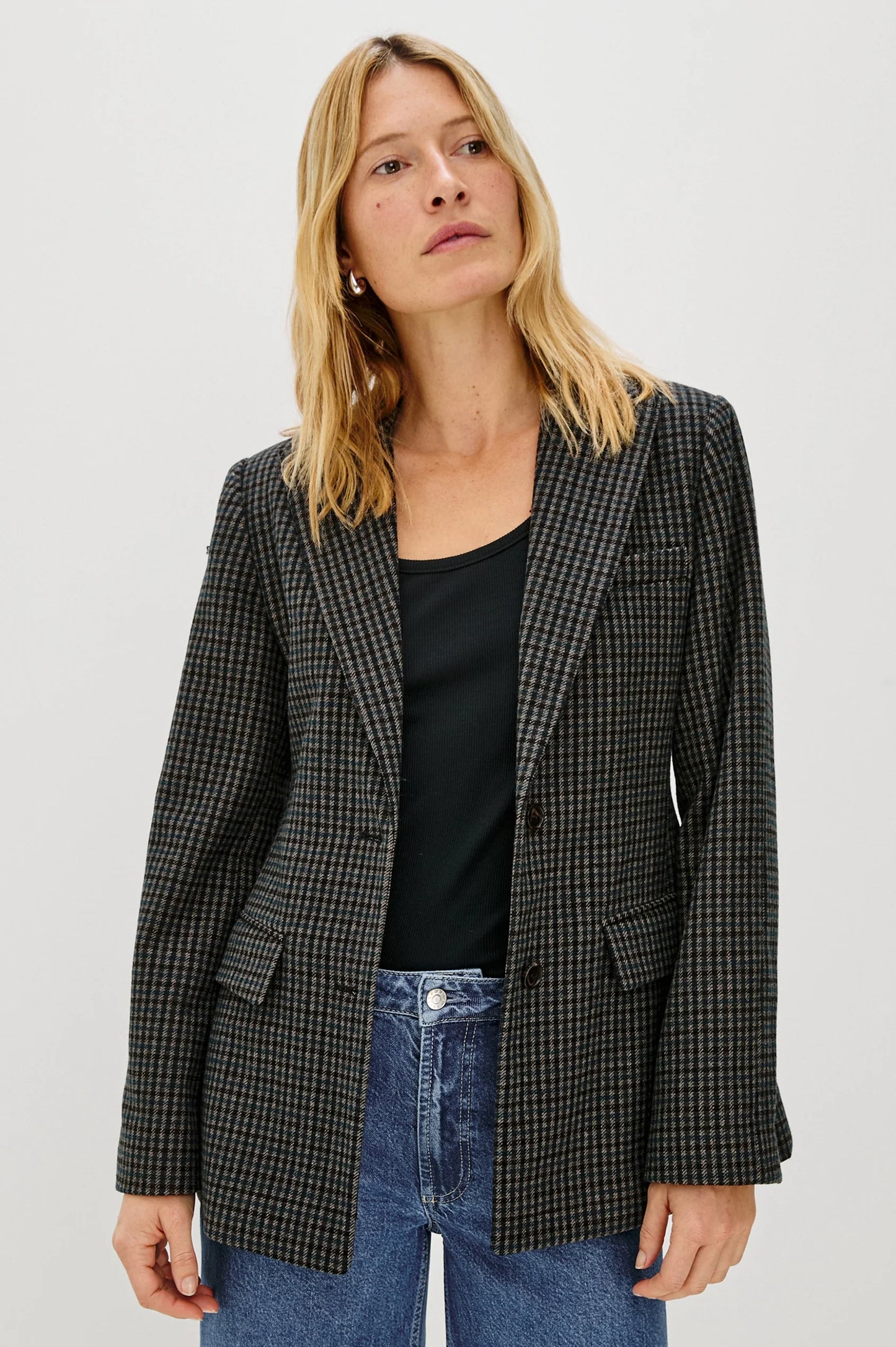 Rails | Blazer "Doris" - Noir/Gris/Bleu