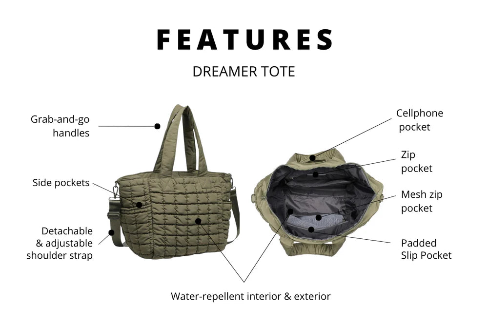 Sol & Selene | Sac Fourre-tout ''Dreamer'' - Olive