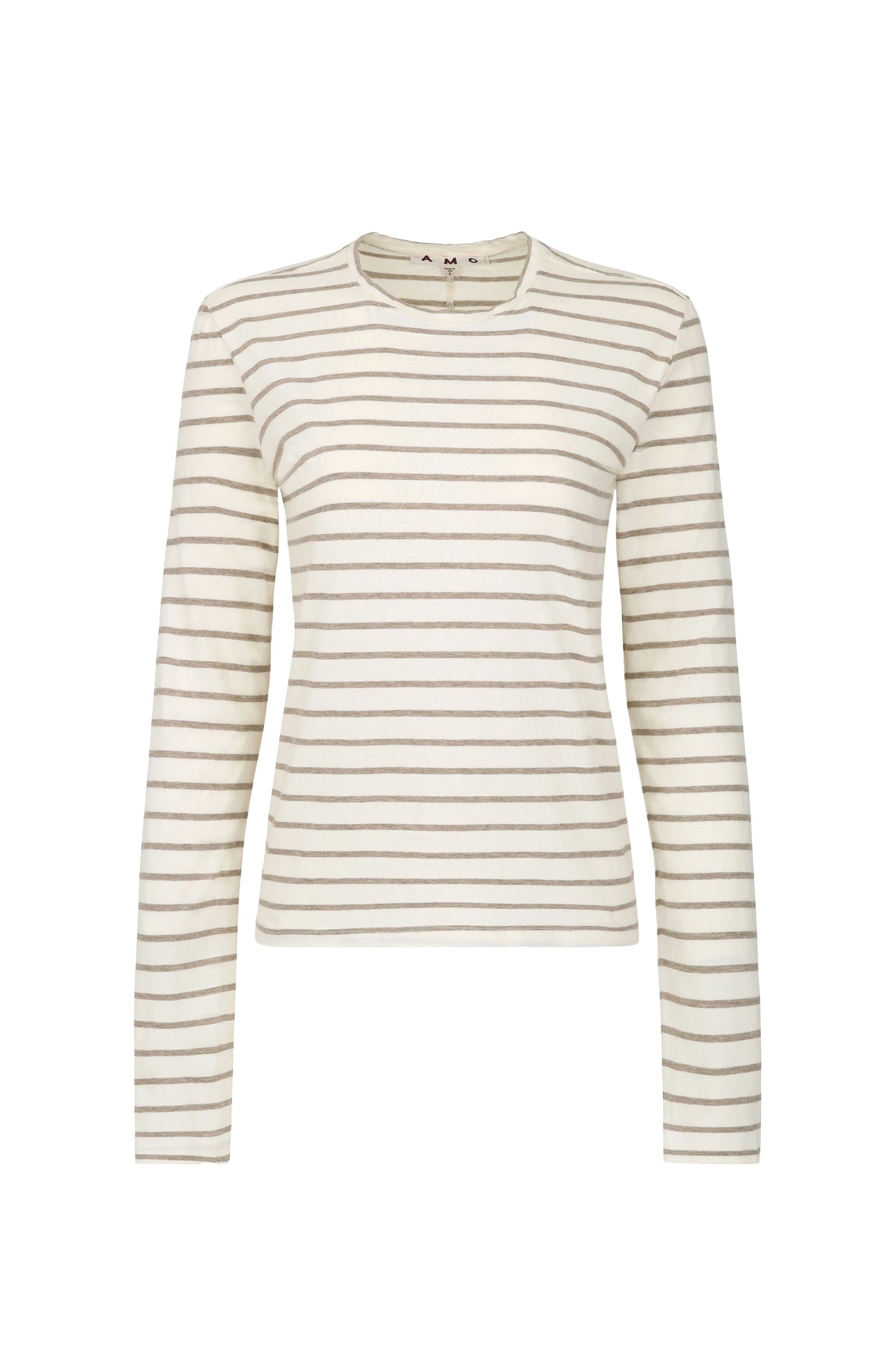AMO | T-shirt à manches longues rayé ''Drew'' - Natural/Haze