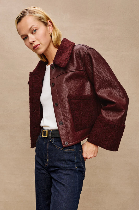 Rails | Veste ''Dria'' en shearling  - Bordeaux