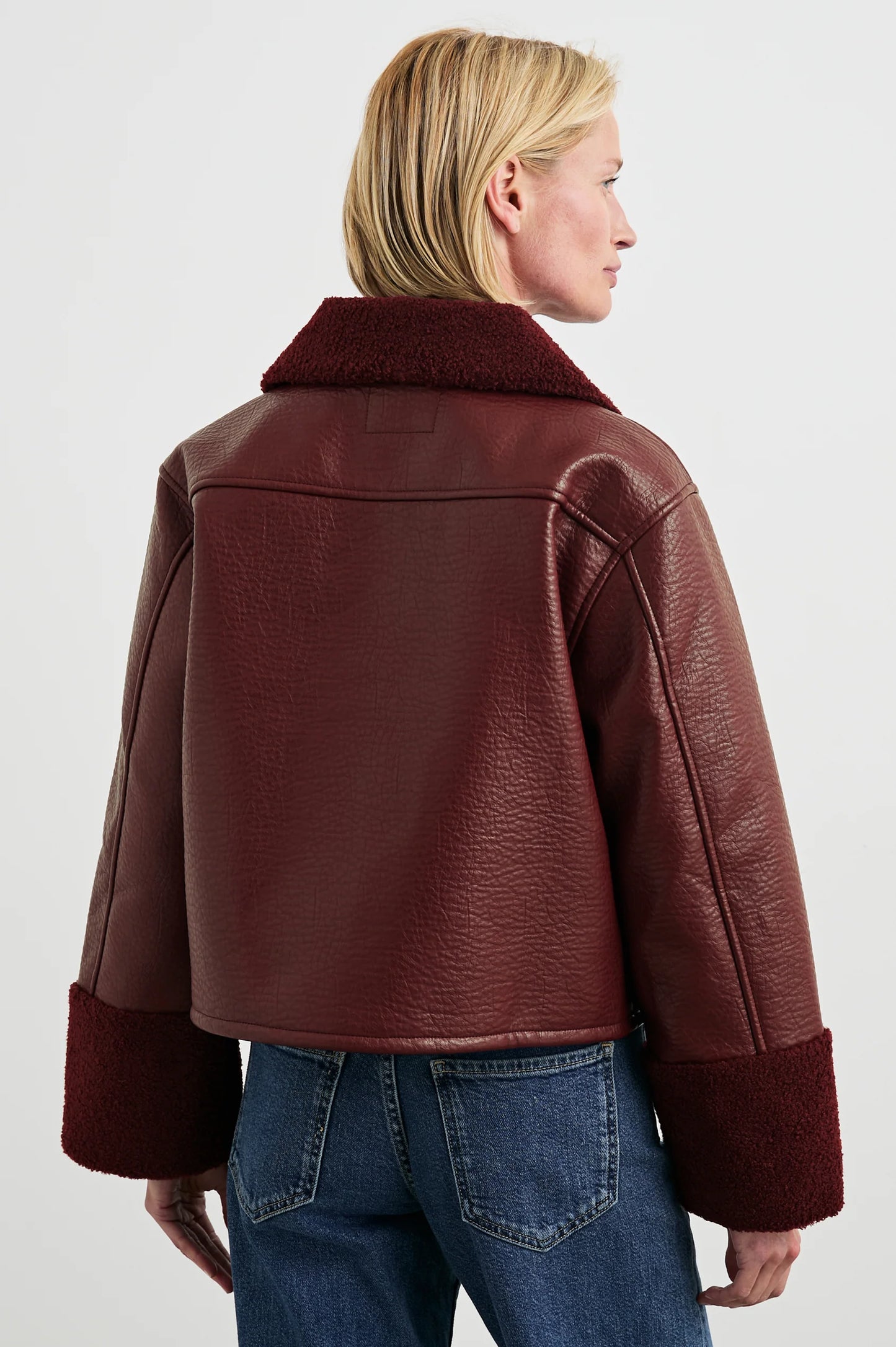 Rails | Veste ''Dria'' en shearling - Bordeaux