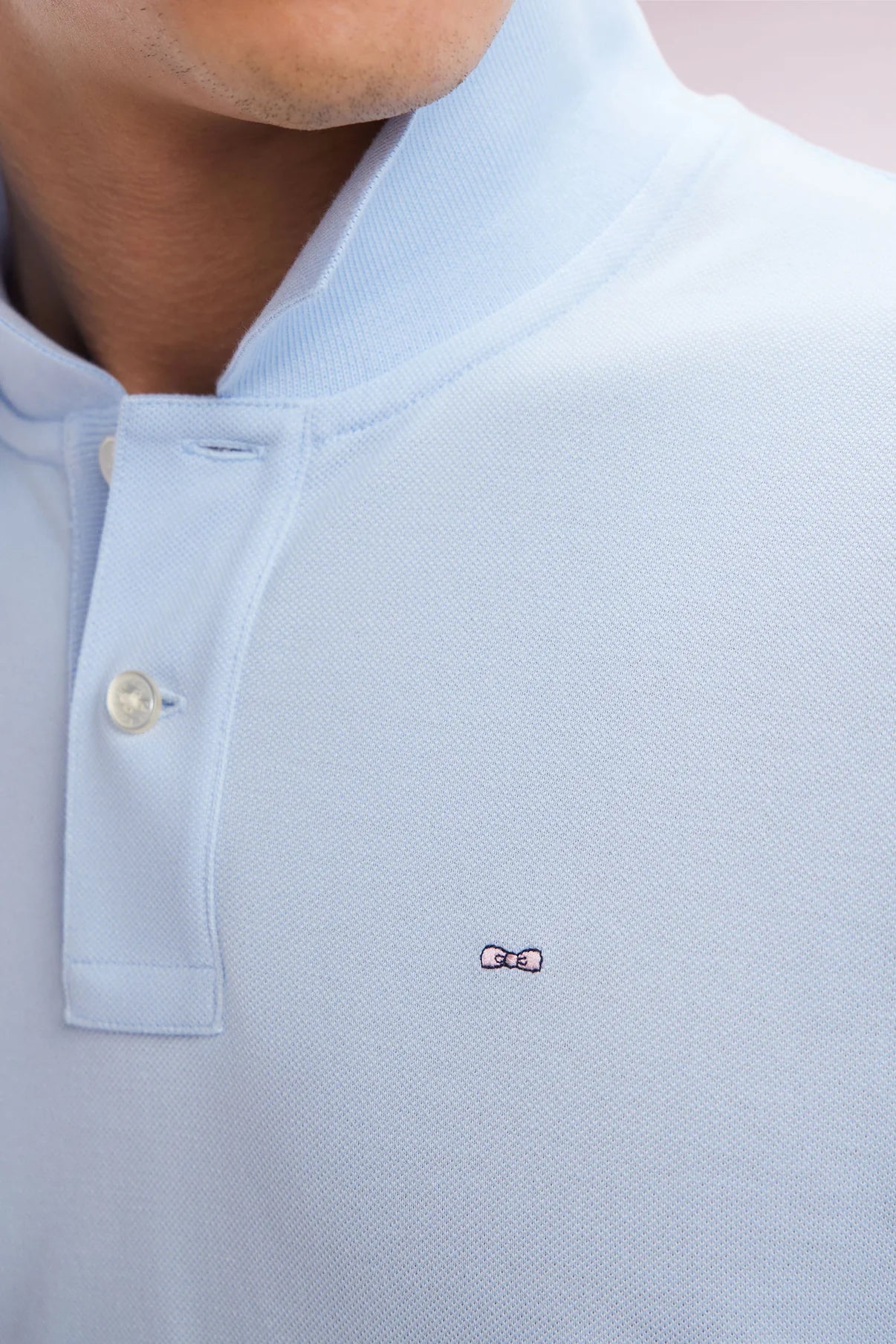 Eden Park | Polo en coton Pima - Bleu ciel