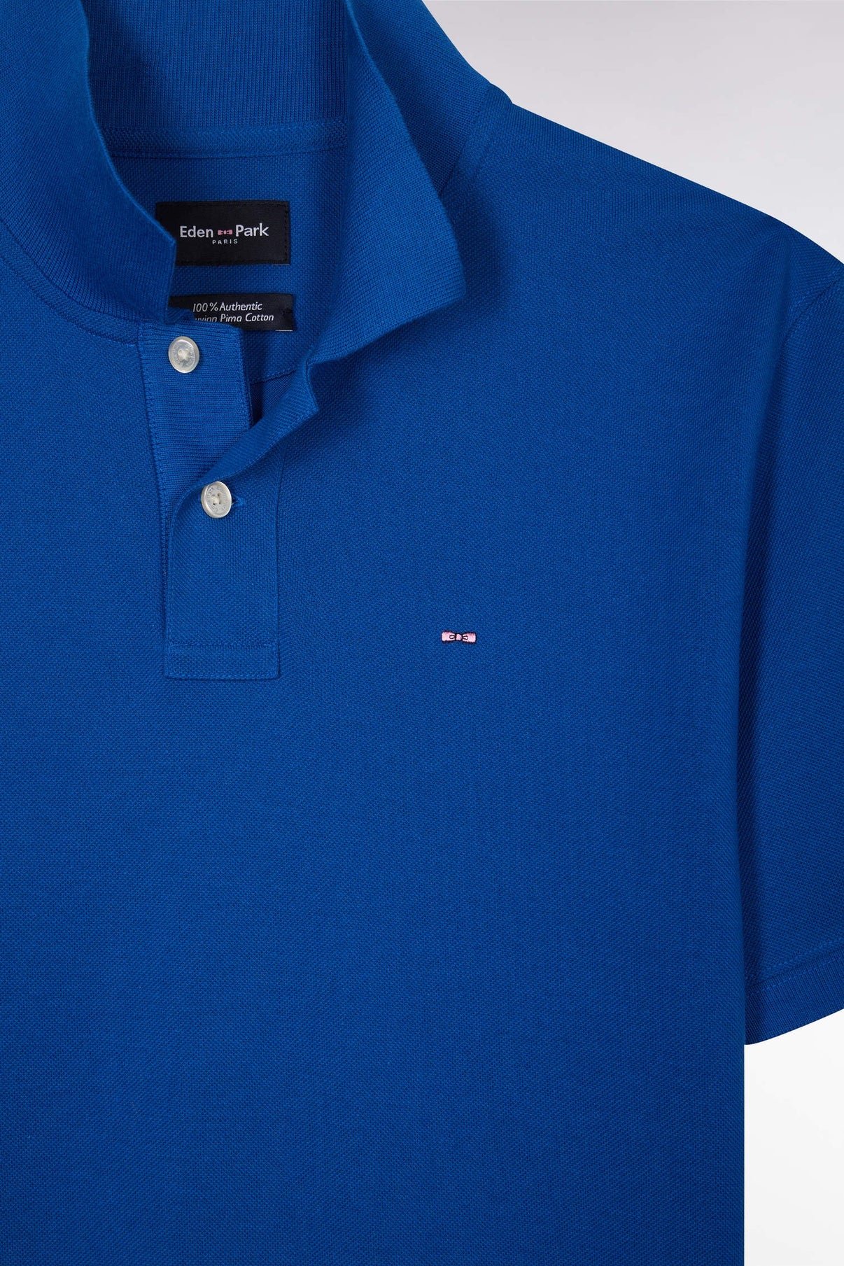 Eden Park | Polo en coton Pima - Bleu foncé