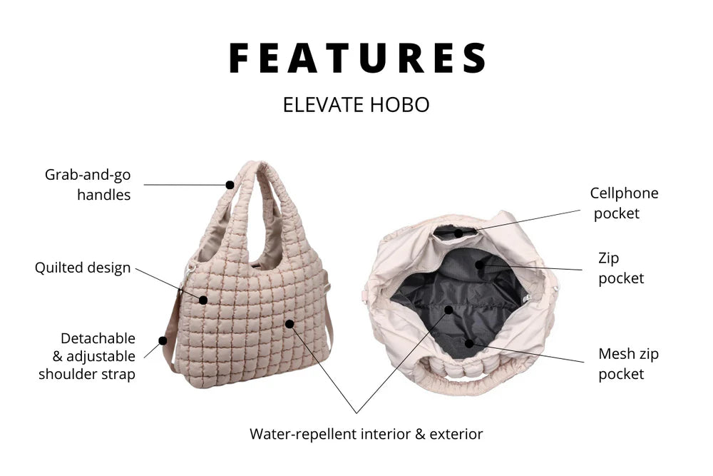 Sol & Selene | Fourre-tout "Elevate Hobo" - Noir