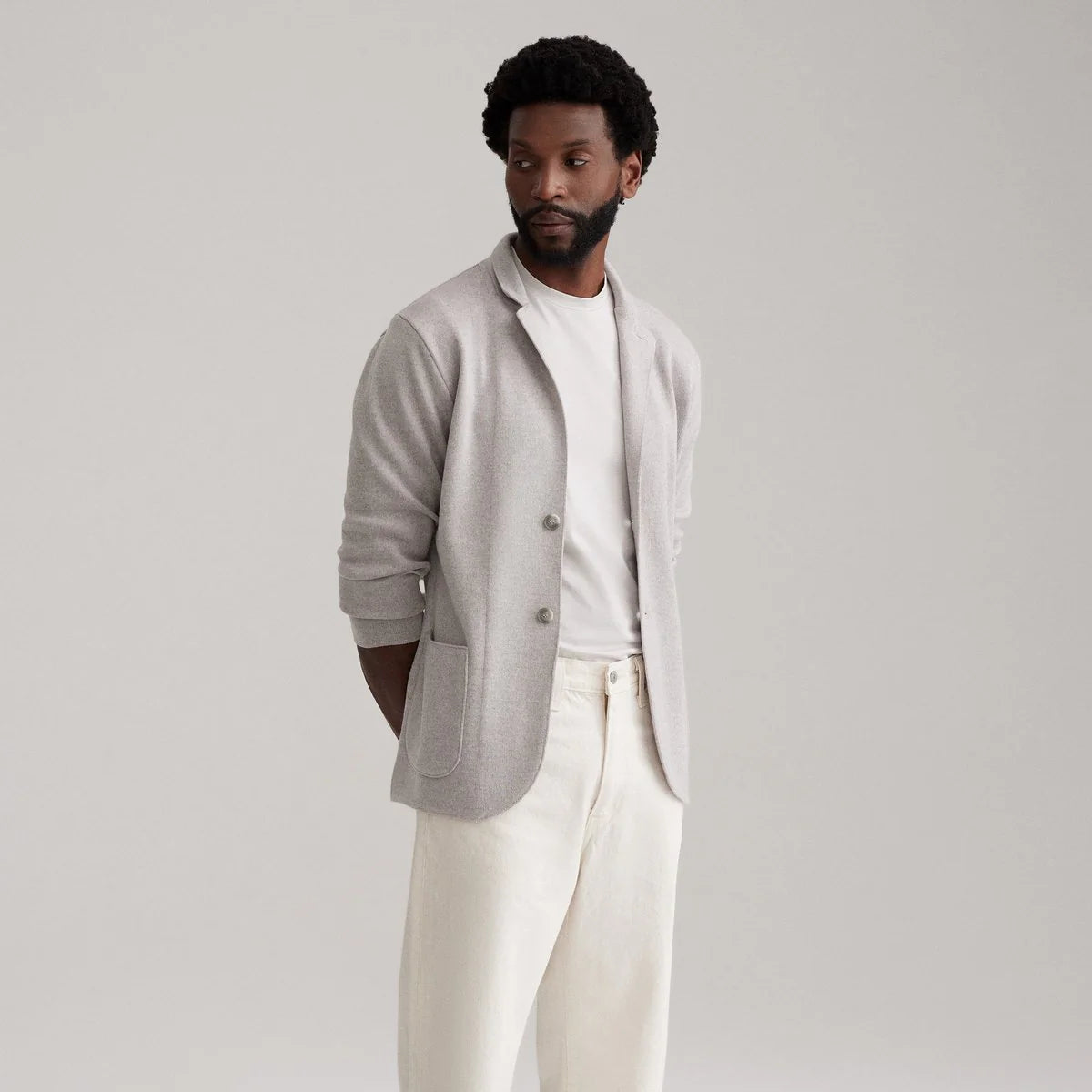 Emanuel Berg | Gilet en laine mérinos Premium - Beige