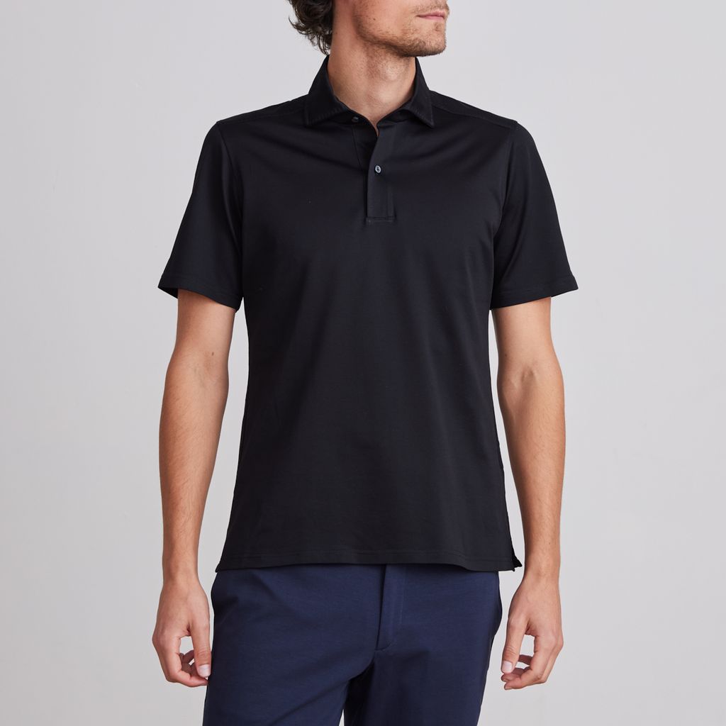 Emanuel Berg | Polo ''Pablo'' en jersey - Black