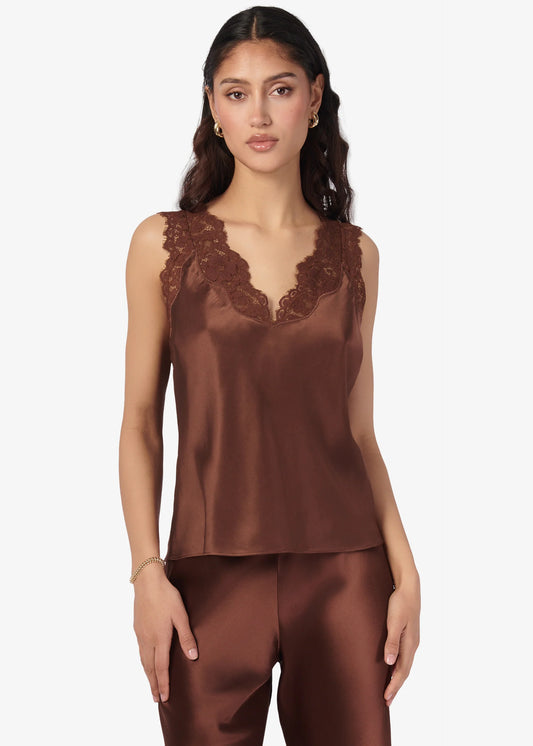 Cami NYC | Camisole en charmeuse de soie ''Ola'' - Mousse