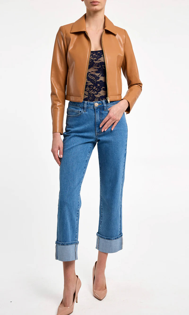 Generation Love | Veste en cuir vegan ''Lola'' - Camel
