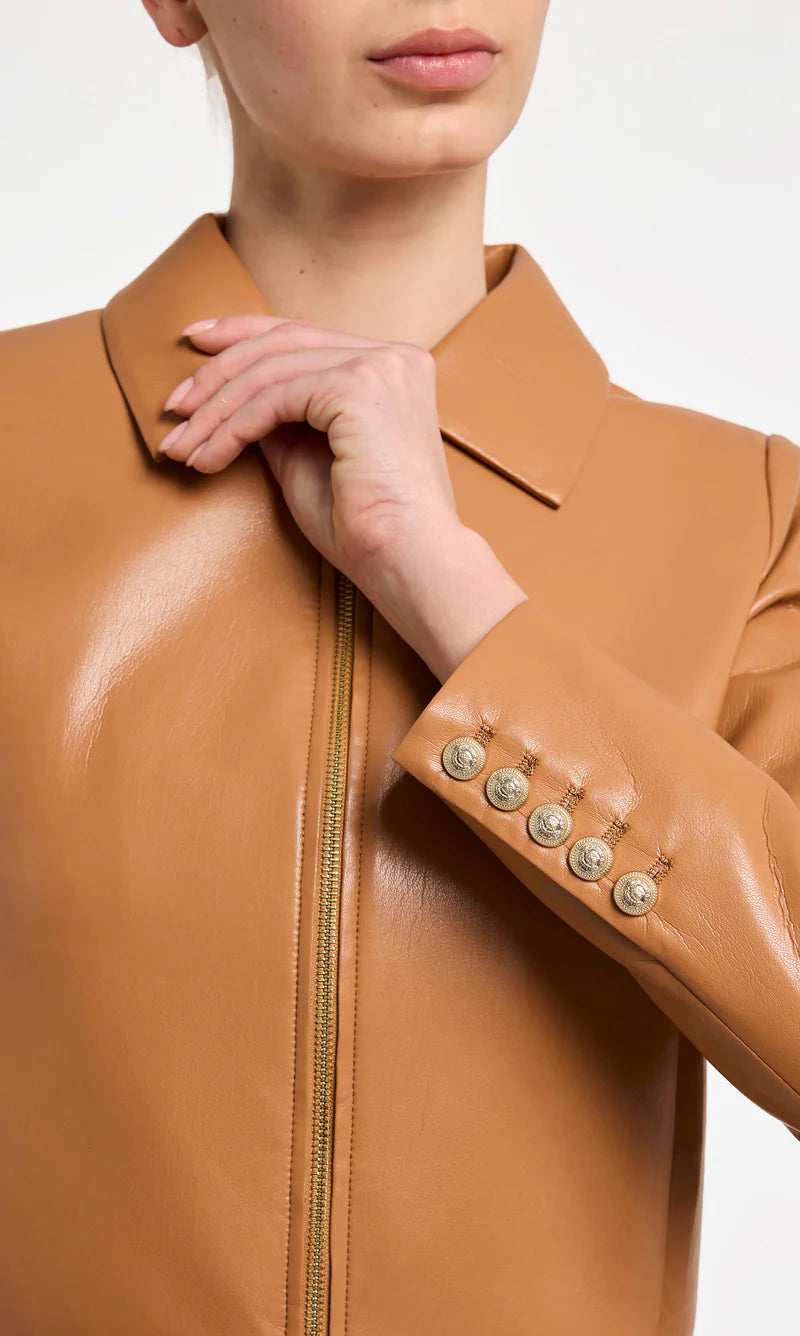 Generation Love | Veste en cuir vegan ''Lola'' - Camel