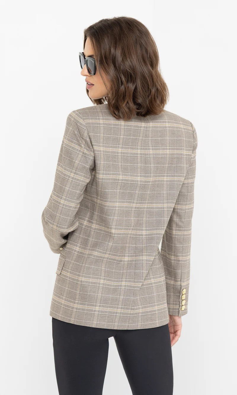Generation Love | Blazer à carreaux ''Maverick'' - Taupe