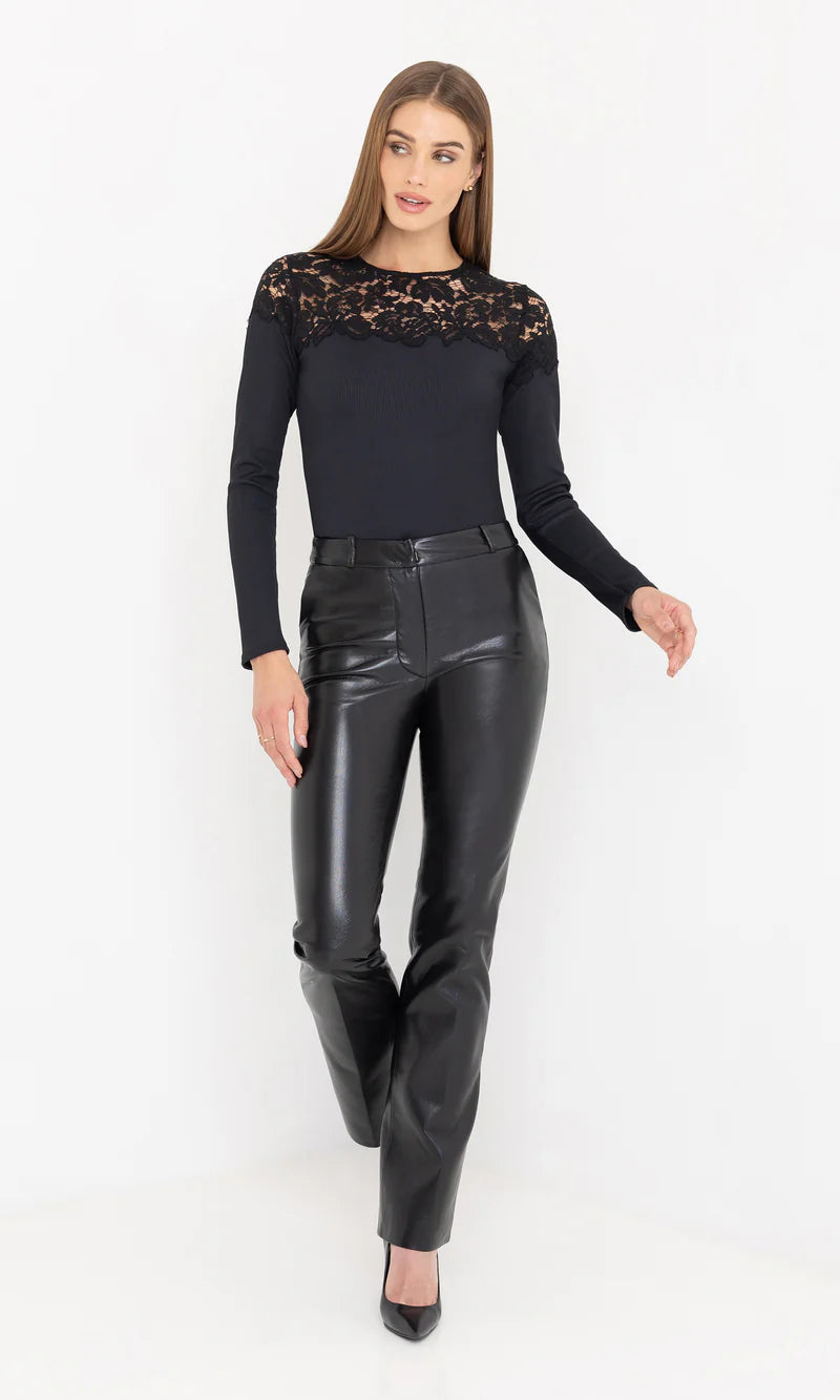 Generation Love | Le haut combiné en dentelle Ona - Noir