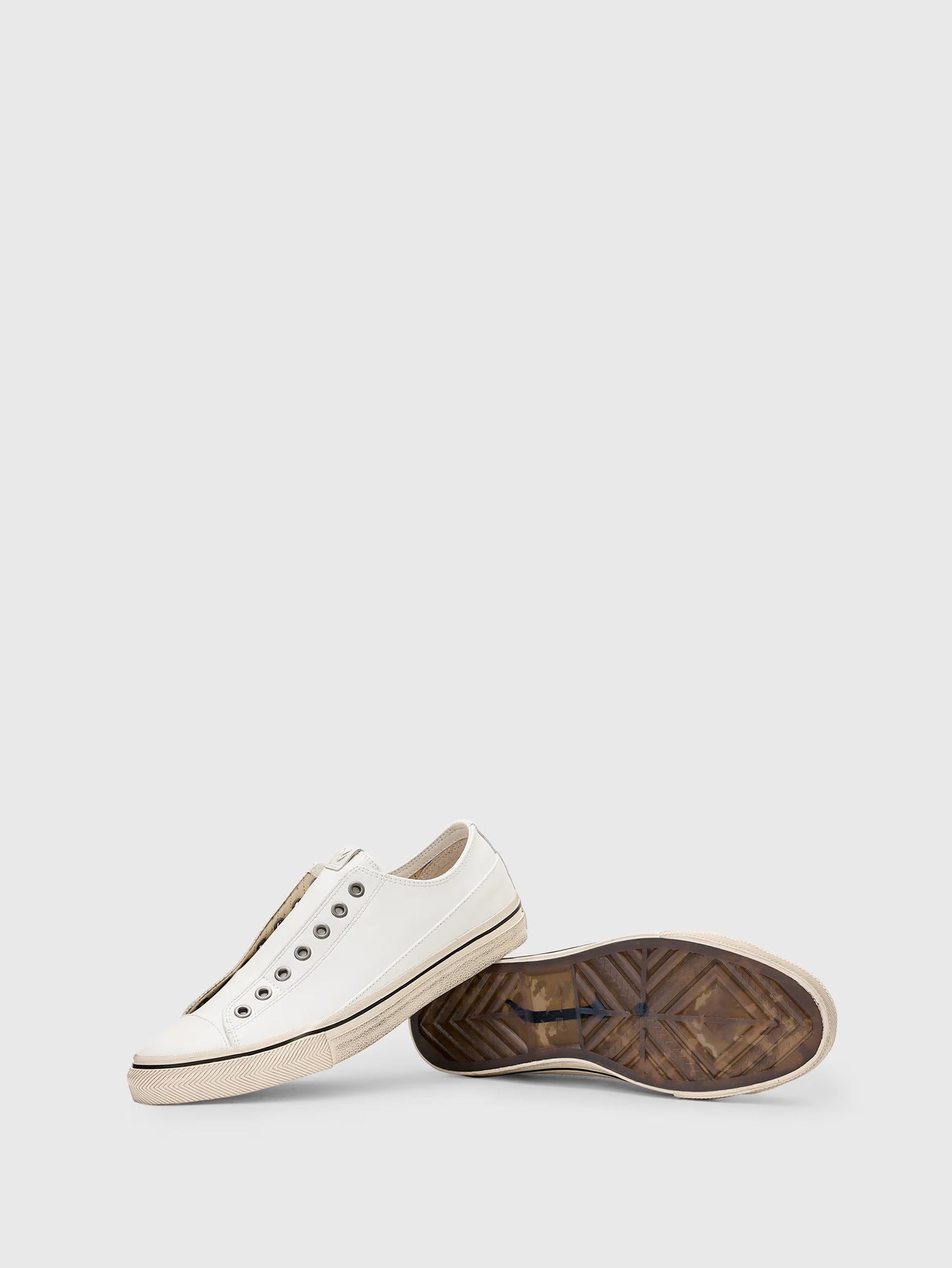 John Varvatos | Les Baskets Vulc sans lacets - Blanc