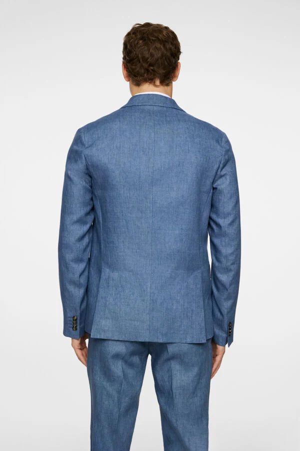 J.Lindeberg | Le costume ''ELTON'' en lin - Bleu denim