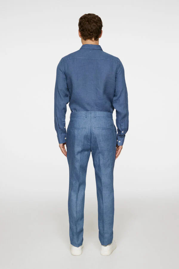 J.Lindeberg | Le costume ''ELTON'' en lin - Bleu denim