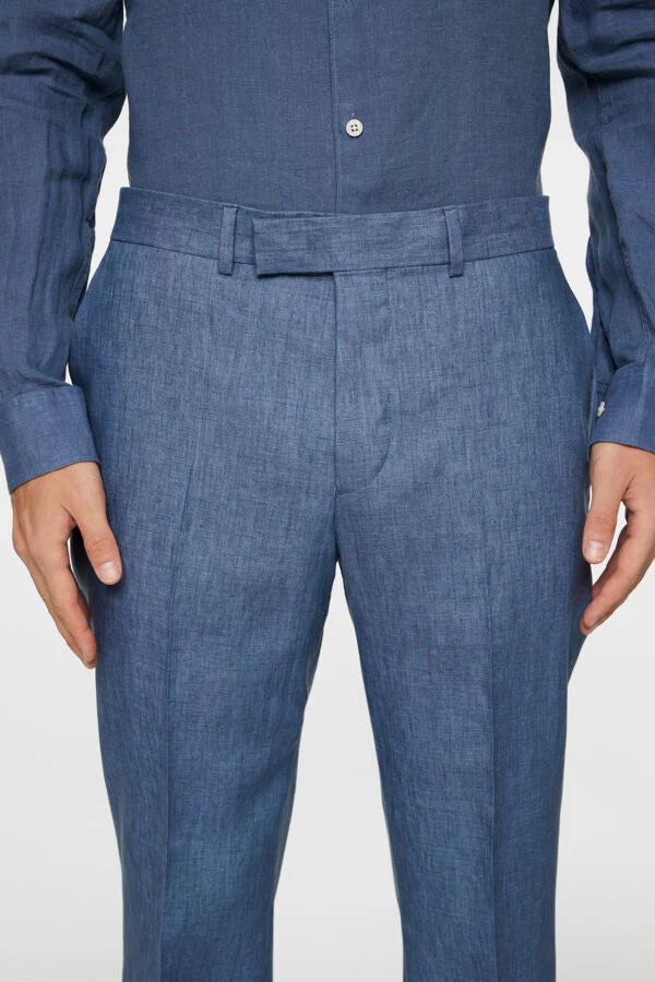 J.Lindeberg | Le costume ''ELTON'' en lin - Bleu denim