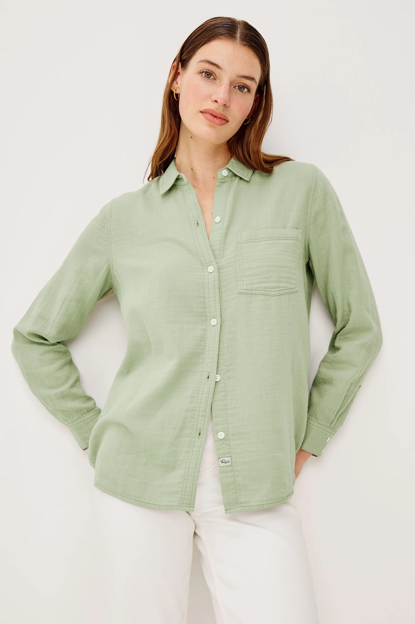 Rails | Chemise "Foster"- Sauge