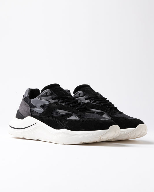 D.A.T.E | Baskets Fuga Mesh - Noir et gris
