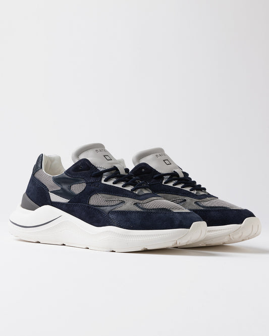D.A.T.E | Baskets Fuga Mesh - bleu et gris clair