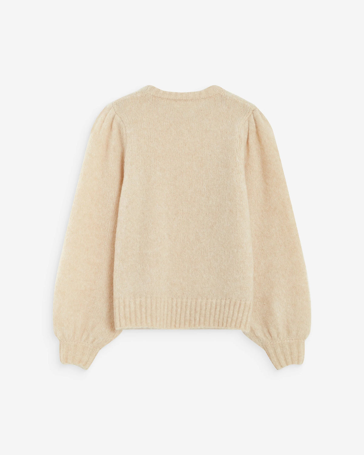GRACE & MILA | Pull à épaules froncées 'Antoine' | Beige
