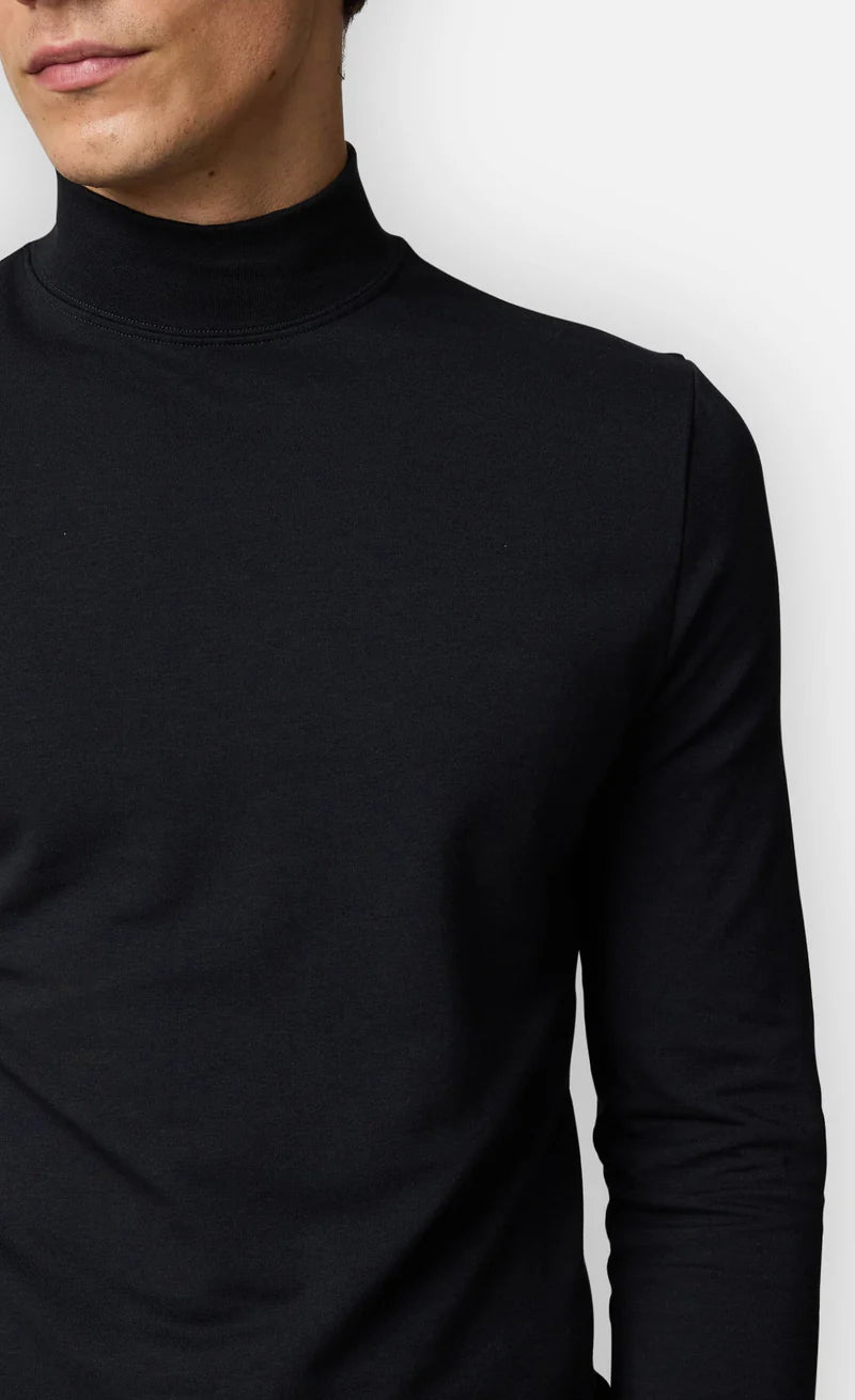 Kiefermann | Sweat-shirt à col montant- Noir