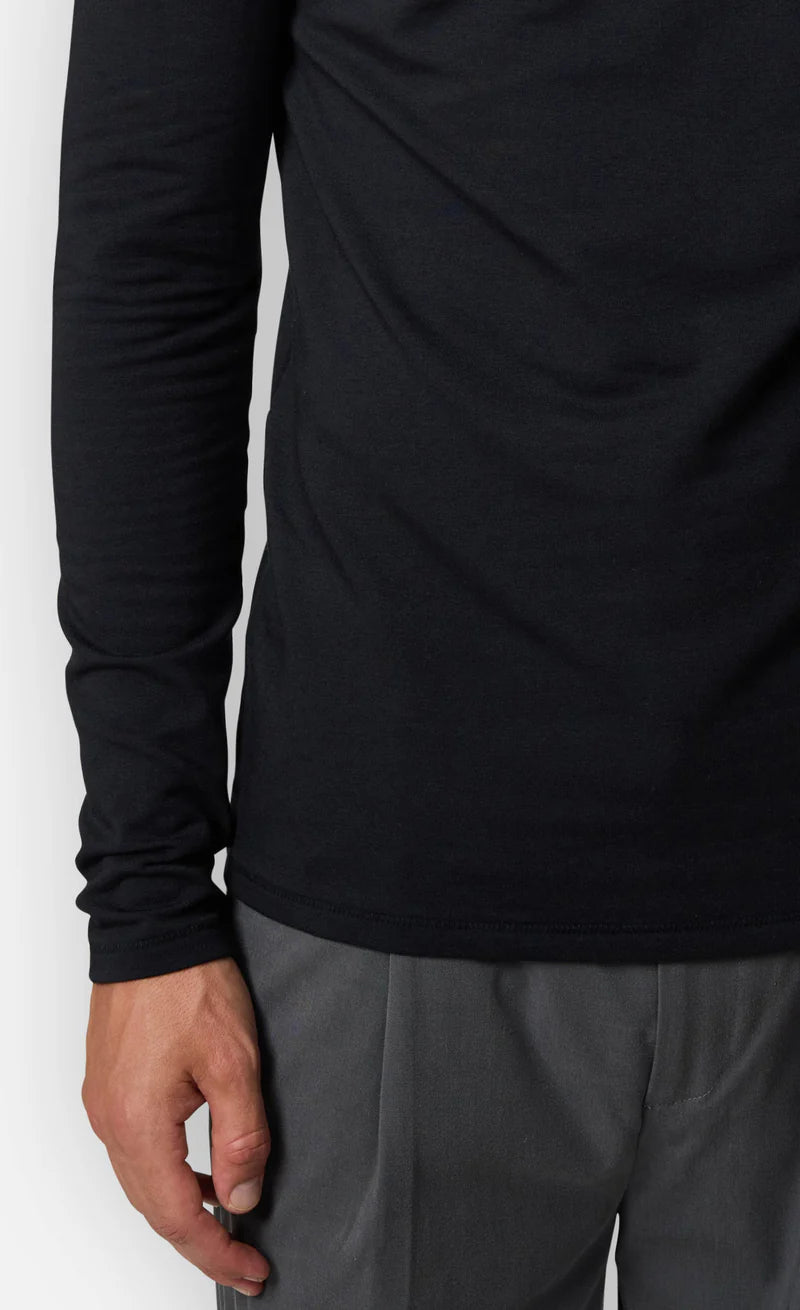 Kiefermann | Sweat-shirt à col montant- Noir