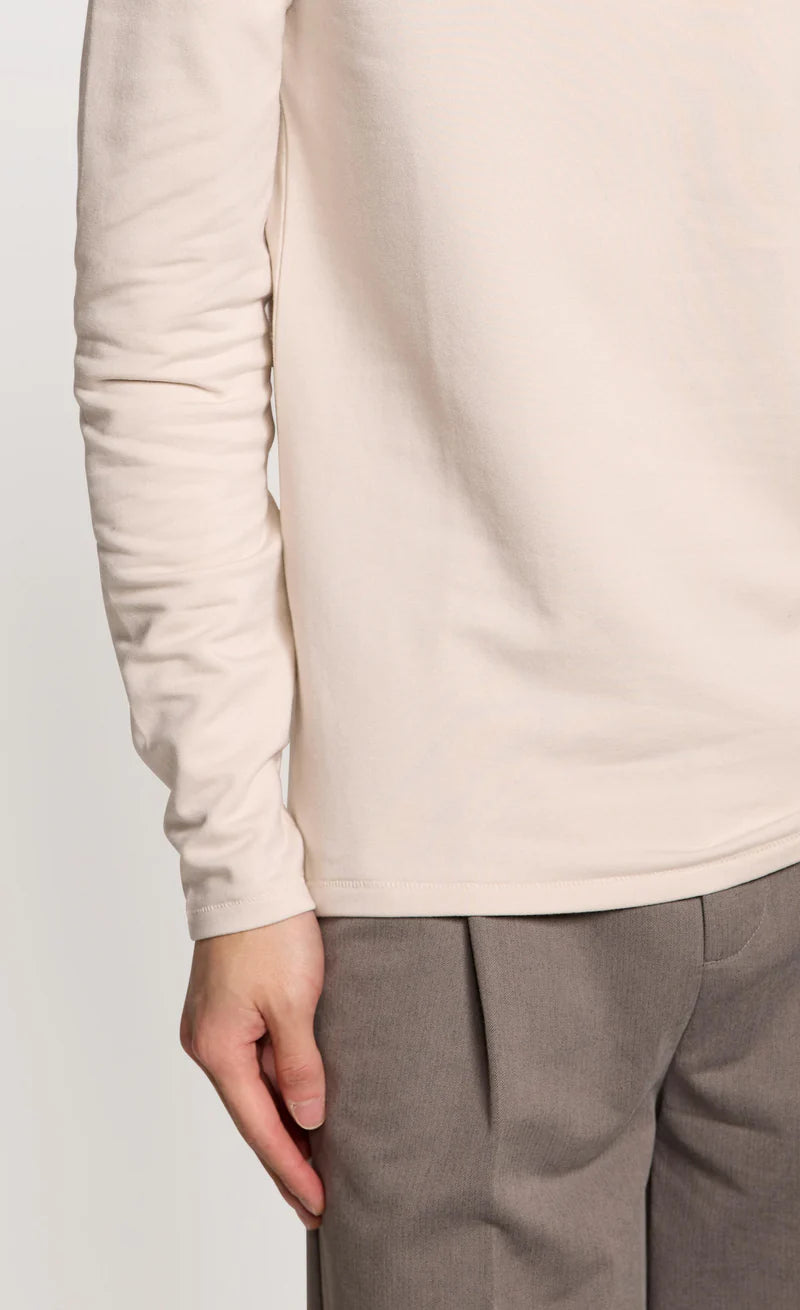 Kiefermann | Sweat-shirt à col montant- Blanc cassé