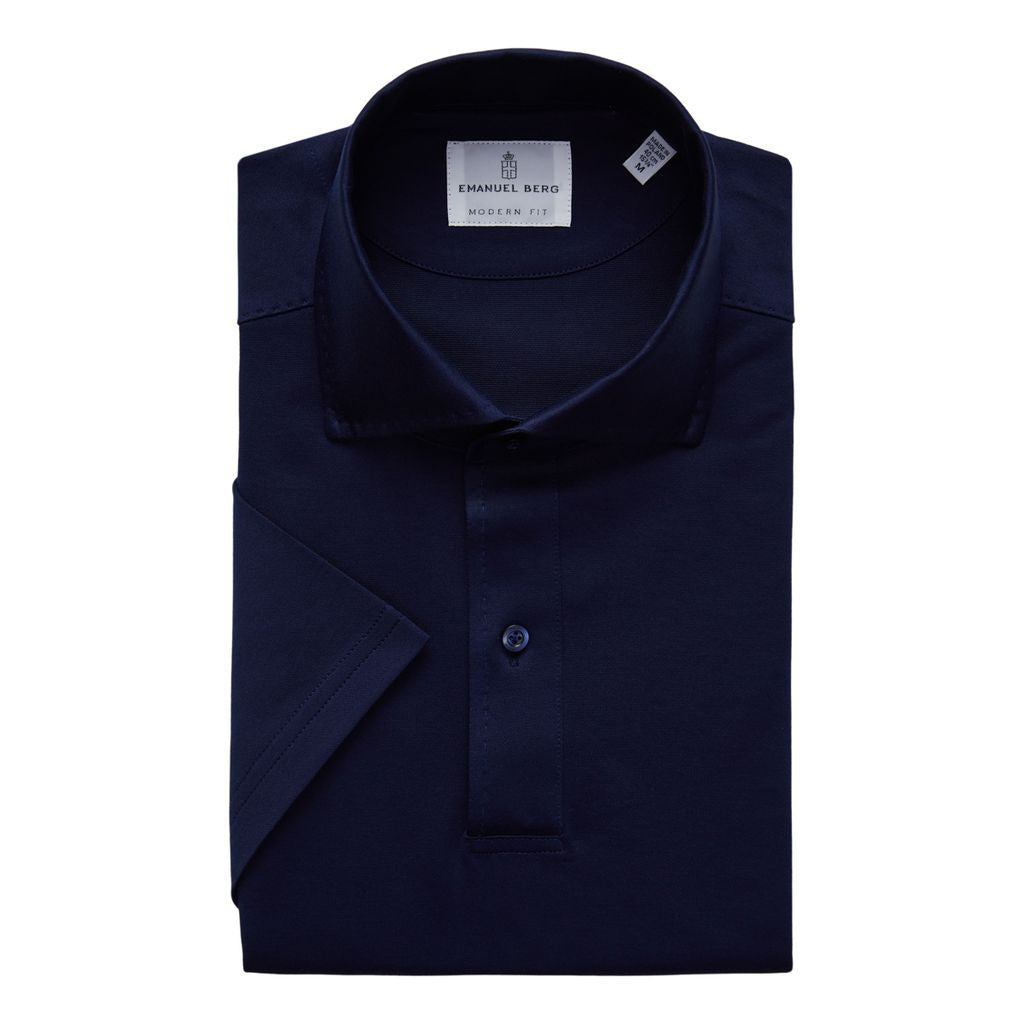 Emanuel Berg | Polo ''Pablo'' en jersey - Marine