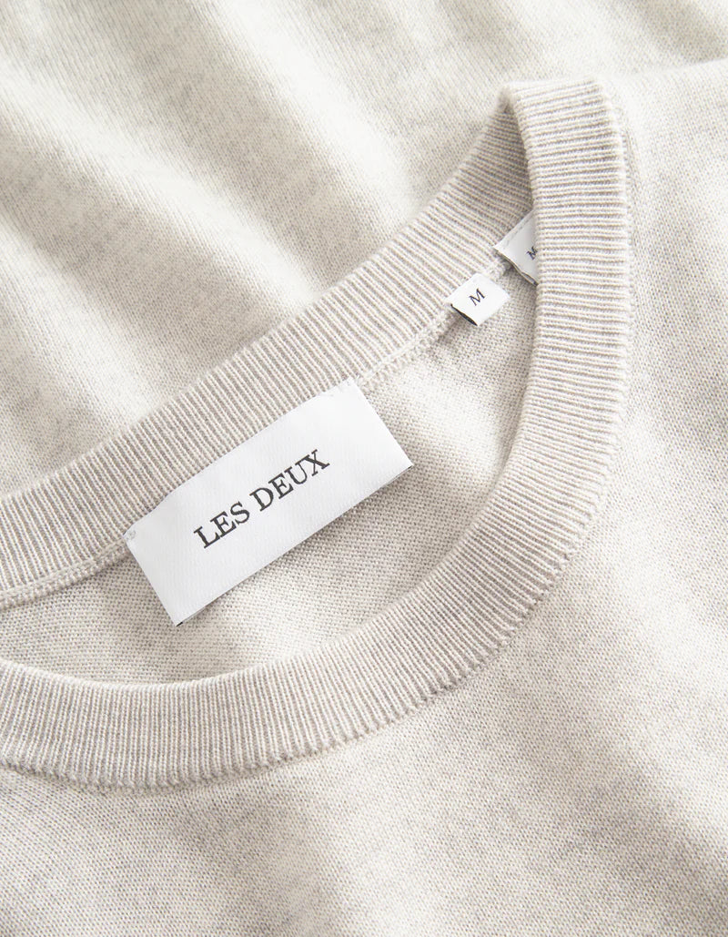 Les Deux | Pull "Greyson" - Gris / Ivoire