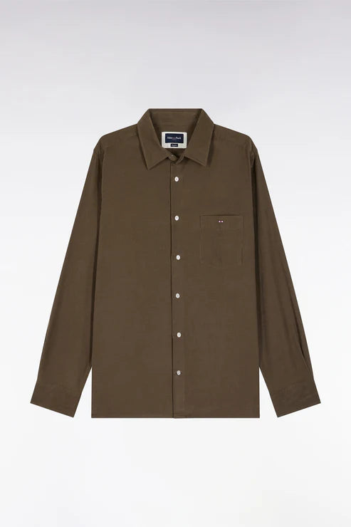 Eden Park | Chemise en velours - Kaki