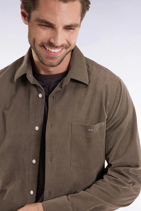 Eden Park | Chemise en velours - Kaki