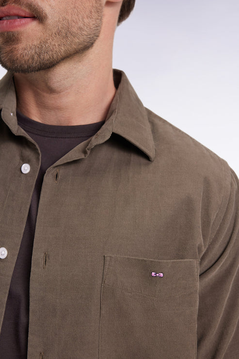 Eden Park | Chemise en velours - Kaki