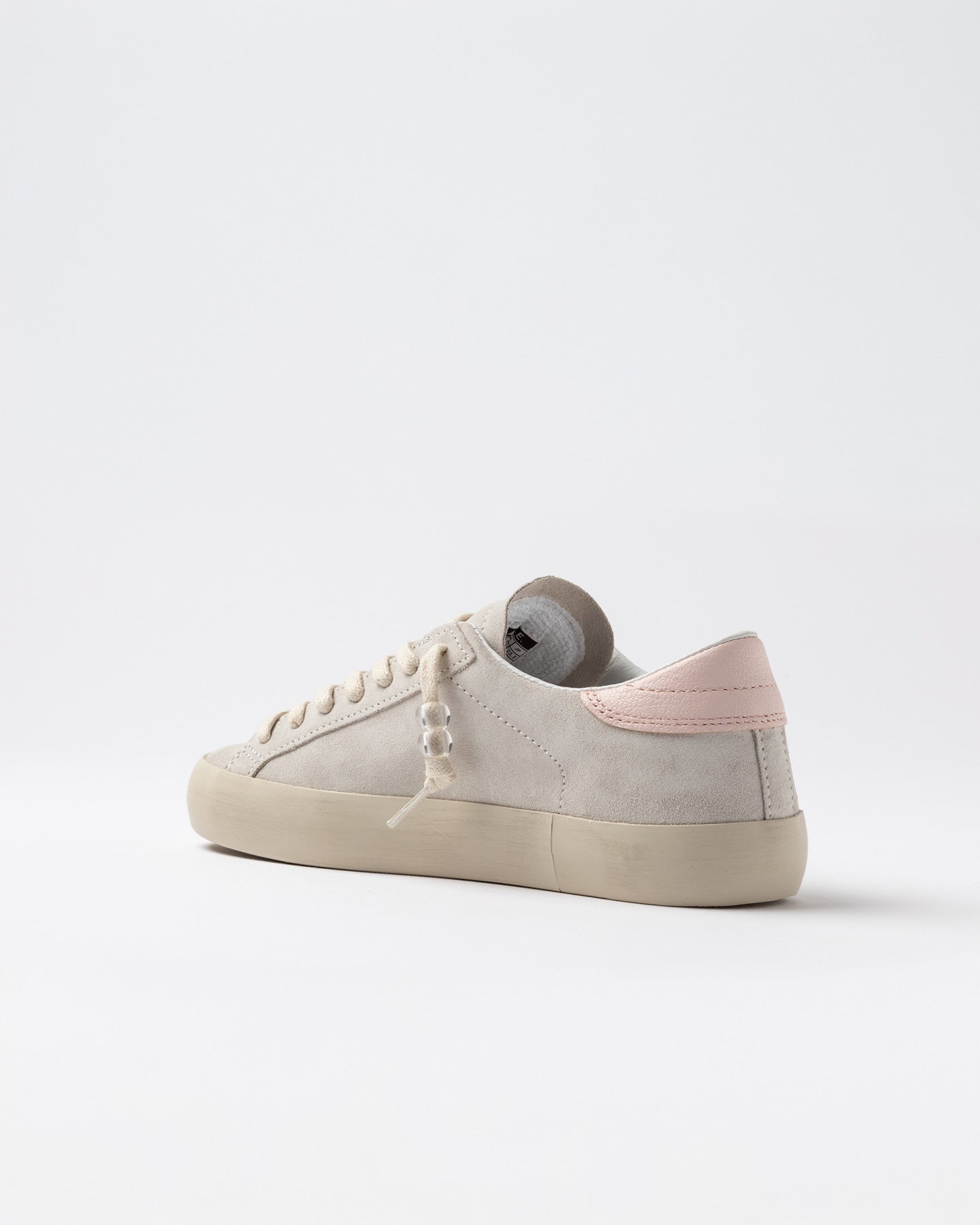 D.A.T.E. | Les baskets en daim ''Hill Low'' | Couleur lait