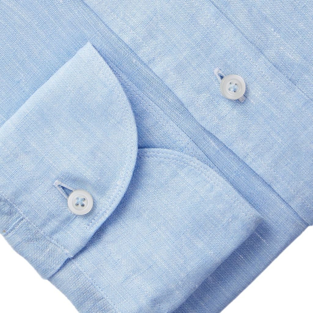 Emanuel Berg | Chemise en lin ''Havard'' - Bleu clair