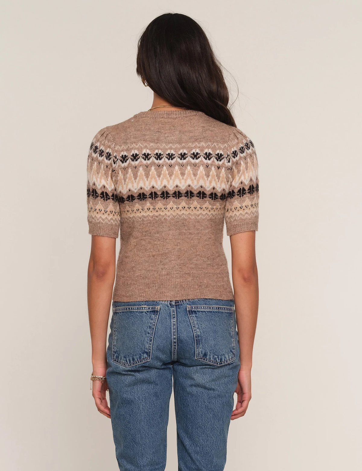 Heartloom | Cardigan à manches courtes "Positano" | Taupe