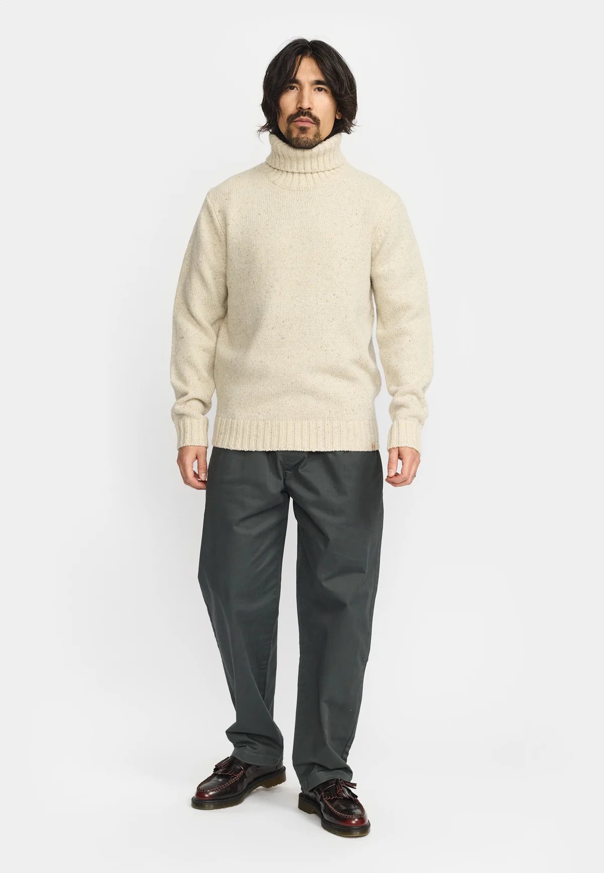 Revolution | Col roulé en tricot "6568" - Blanc