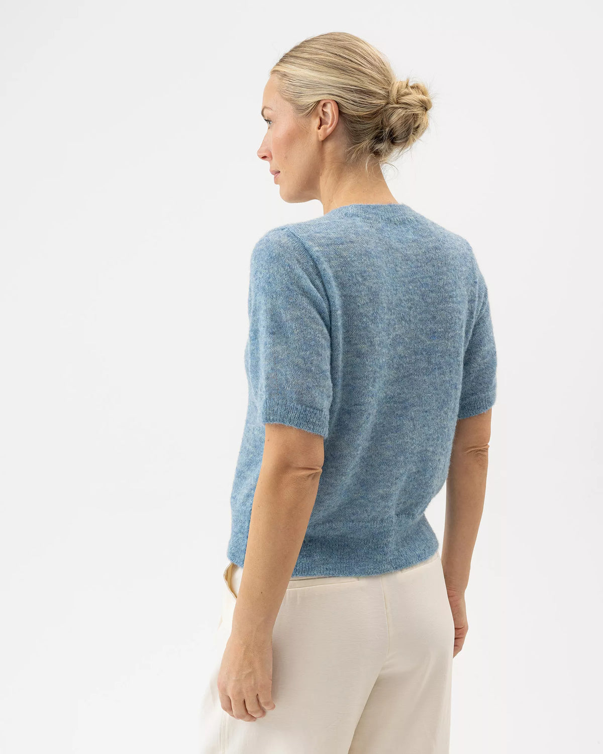 Holebrook Sweden | Pull à manche court 'Elizabeth' | bleu ciel