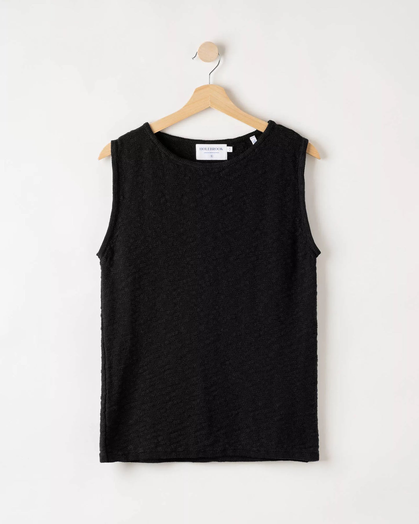 Holebrook Sweden | Top "Juni" sans manches en maille | Noir