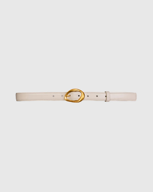 Black Suede Studio | Ceinture en cuir "Iconic Belt" - Beige