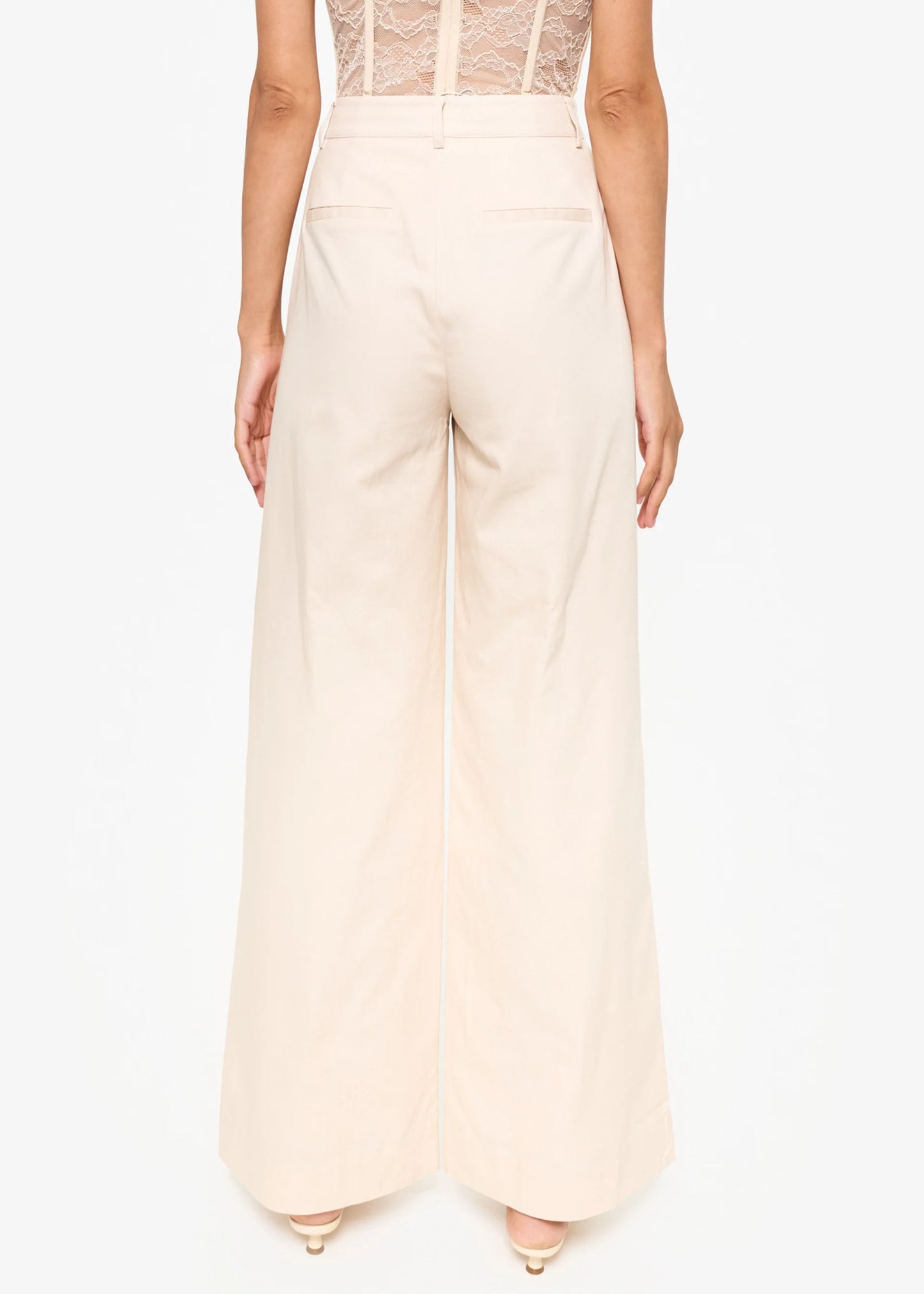 CAMI NYC | Pantalon taille haute "JETTA" - Beige