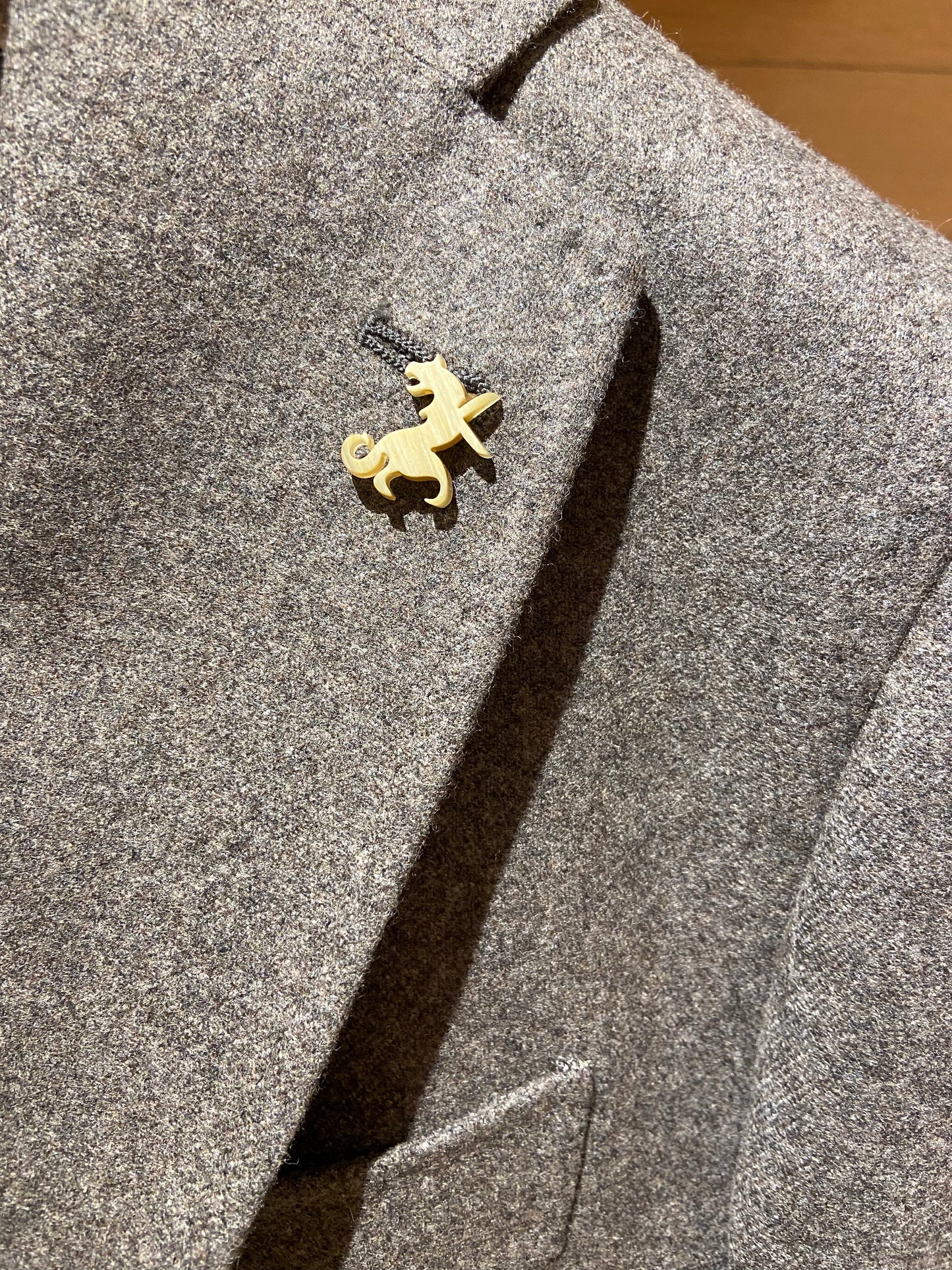 Tombolini | Veston en flannel - Taupe