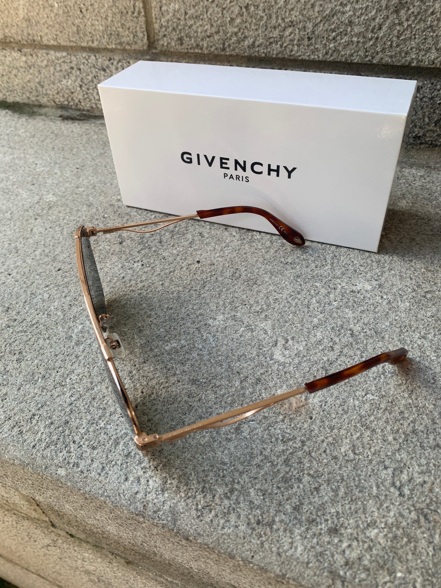 Givenchy | Lunettes de soleil aviateur 7049/S - Monture dorée/ Verres vert