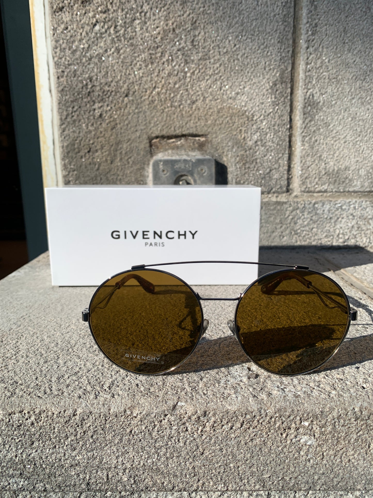 Givenchy | Lunettes de soleil aviateur 7048/S - Monture argent/ Verres bruns