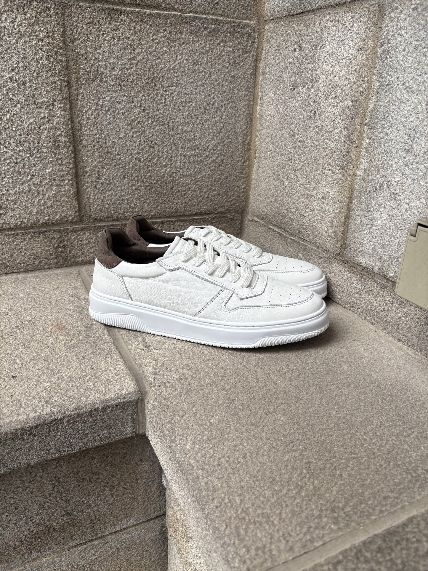 Garment Project | Baskets "Ace" - Blanc/Marron