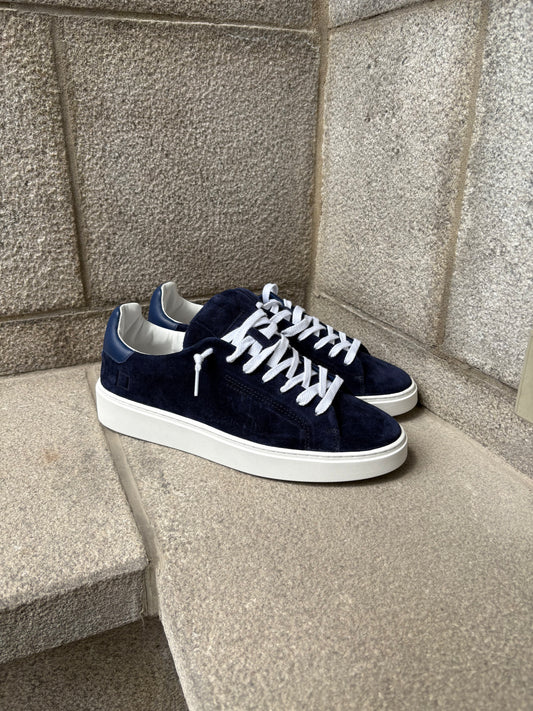 D.A.T.E. | Baskets en daim "LEVANTE SUEDE" - Bleu marine