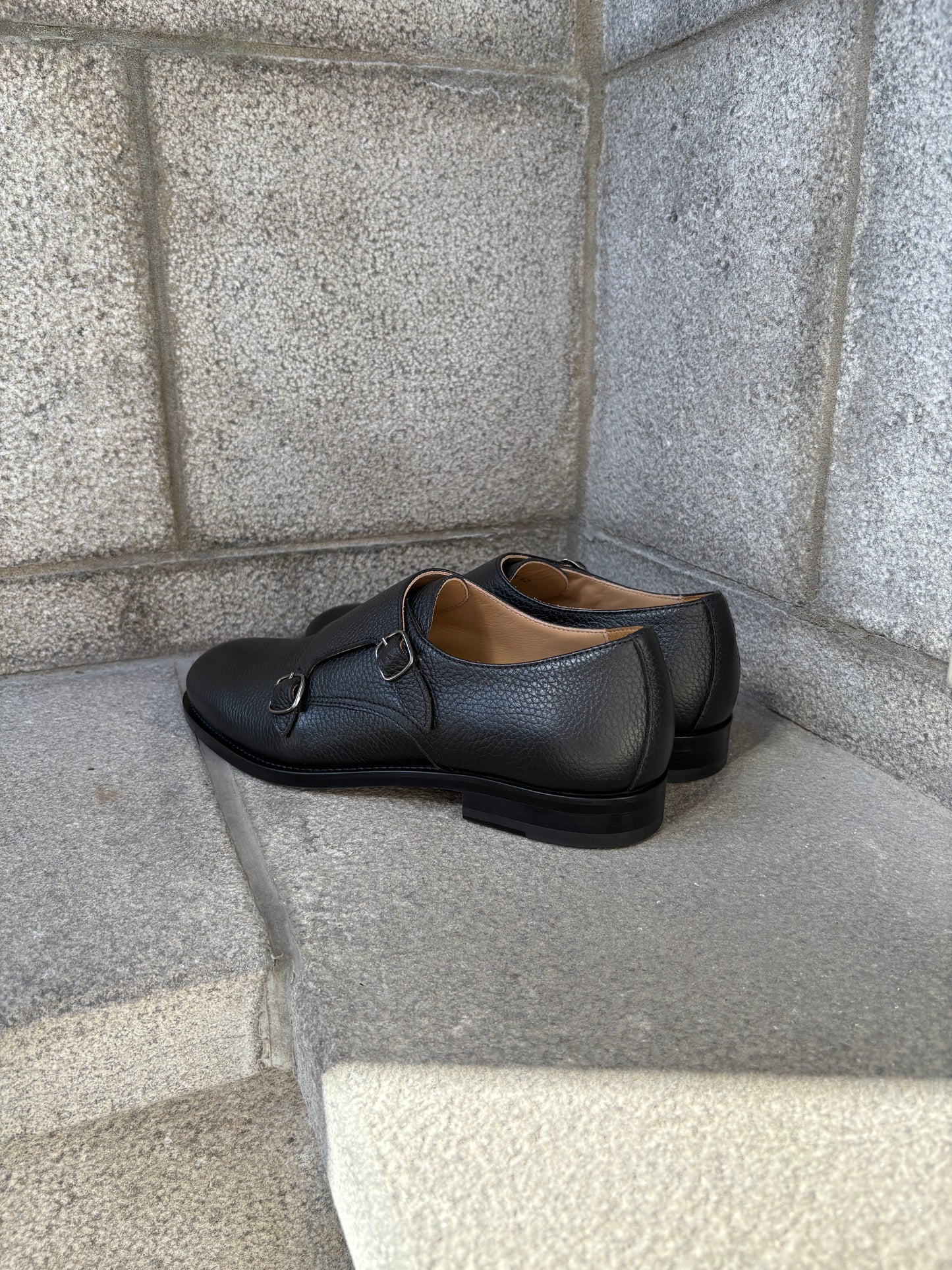 Fabiano Ricci | Mocassins à boucle "MONK" - Noir