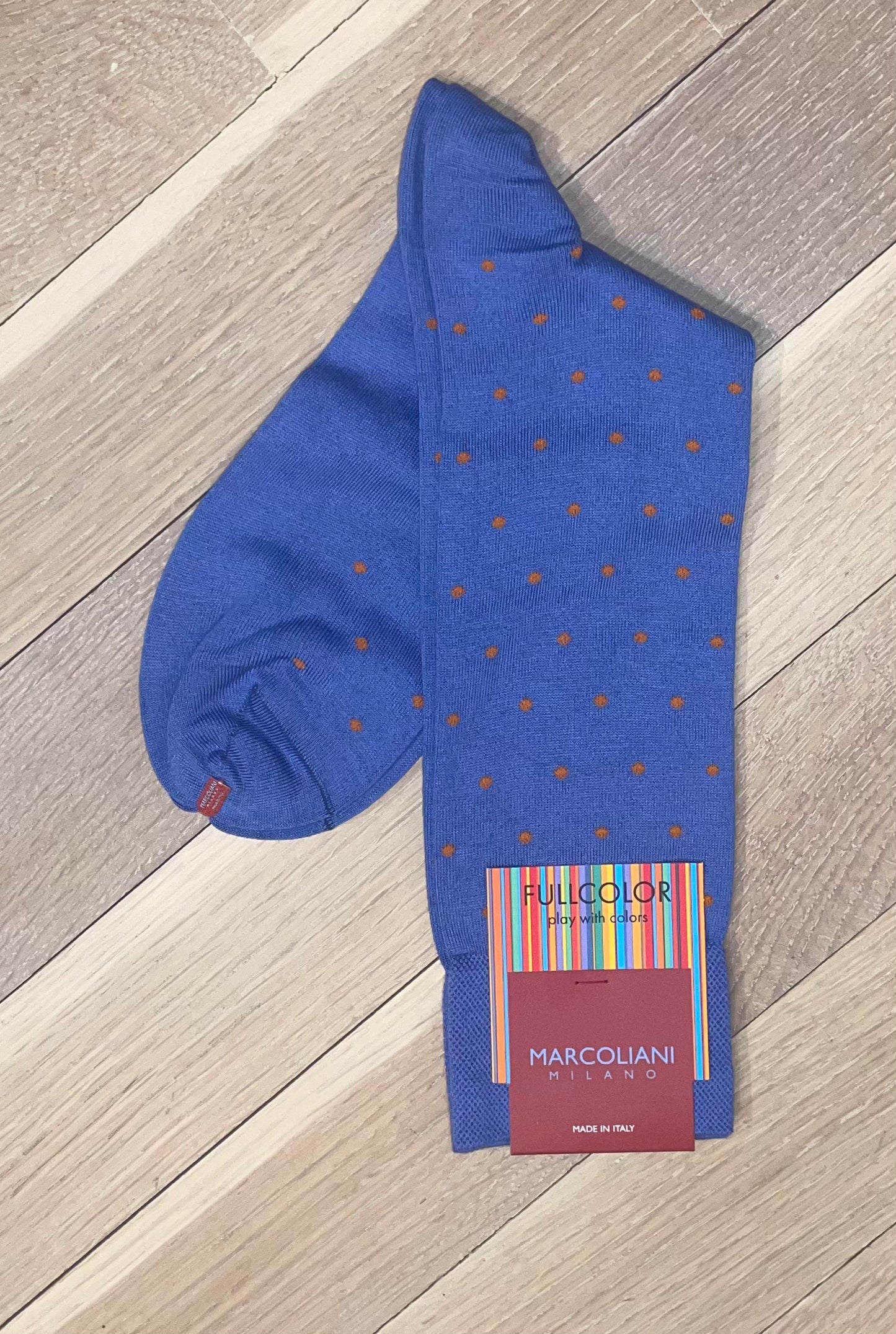 Marcoliani - Chaussettes colorées à pois  - Lavande