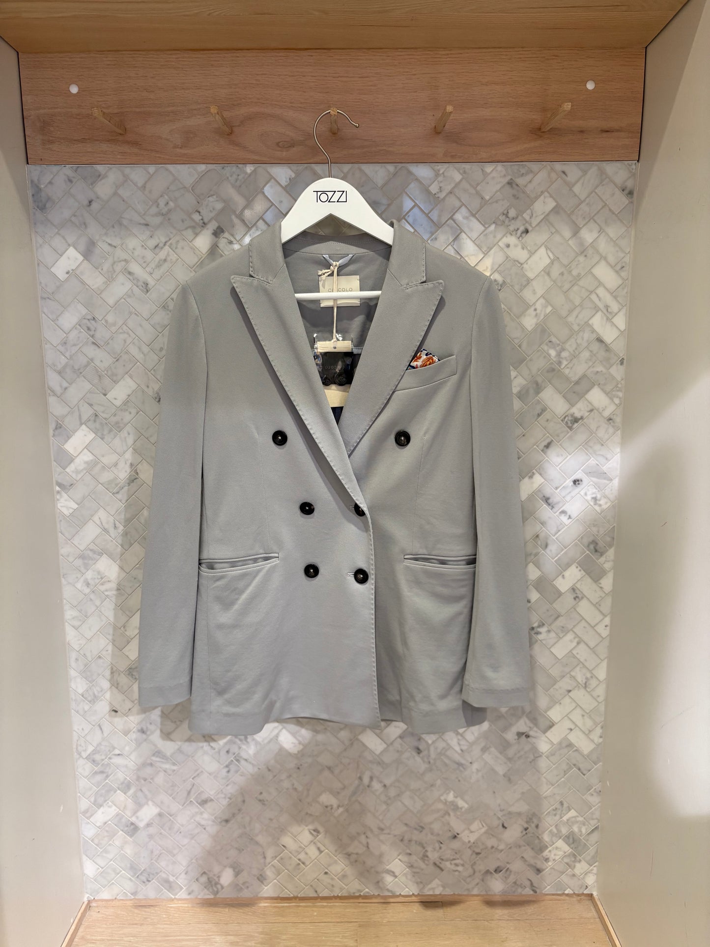 CIRCOLO 1901 | BLAZER À DOUBLE CRÊTE - Bleu clair
