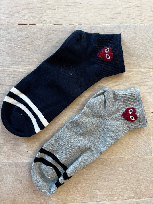 Limlim | Chaussettes coeur avec bandes