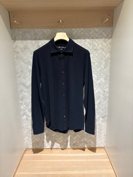 CIRCOLO 1901 | Chemise en coton - Bleu marine foncé